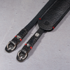 Comfy Shorty Camera Pad  Strap - Black with Red Accent
