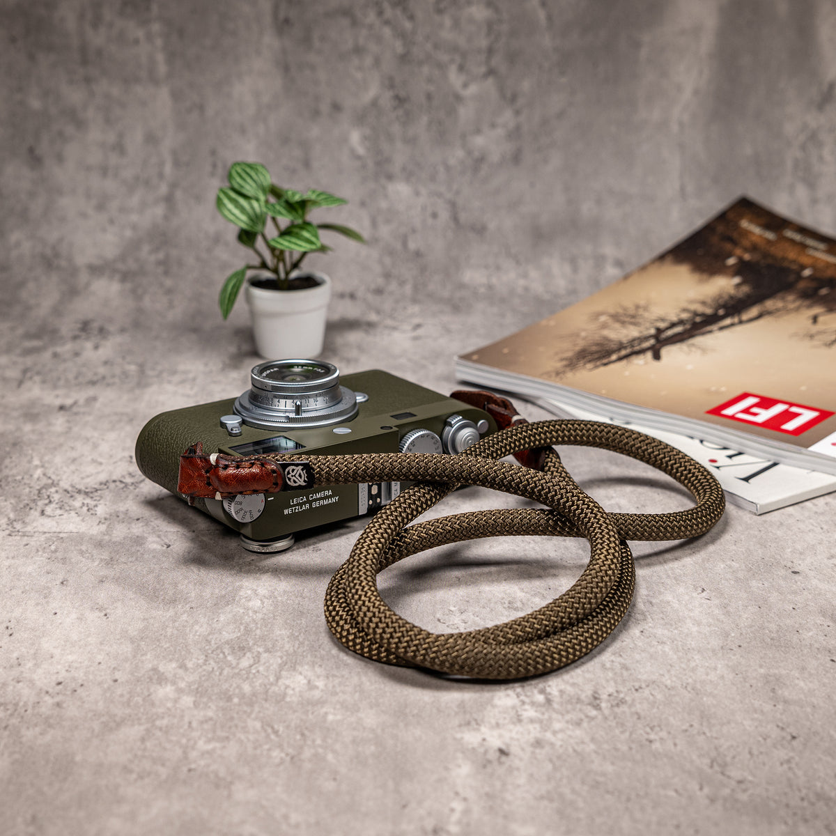 No Slice Steel Core Round Rope Camera Strap - Outback