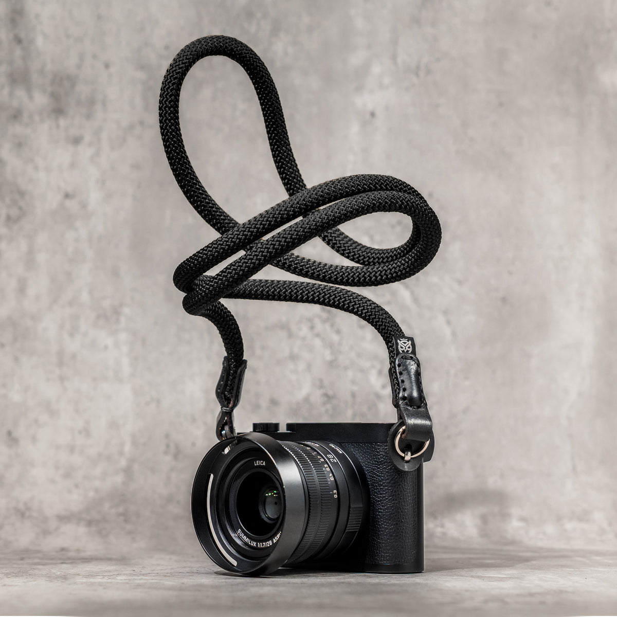 No Slice Steel Core Round Rope Camera Strap - Stealth