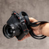 No Slice Steel Core Trailflex Adjustable Camera Strap - Black with Red Accent