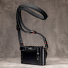 No Slice Steel Core Trailflex Adjustable Camera Strap - Black with Red Accent