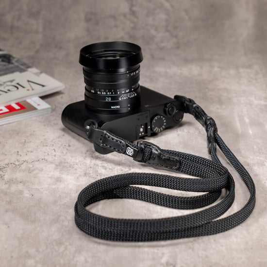 No Slice Steel Core Trailflex Adjustable Camera Strap - Stealth