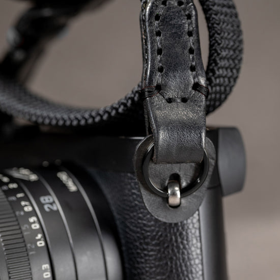 No Slice Steel Core Trailflex Adjustable Camera Strap - Stealth
