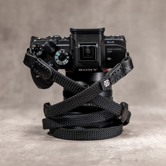 No Slice Steel Core Trailflex Adjustable Camera Strap - Stealth