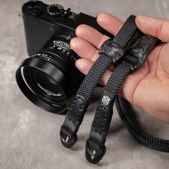 No Slice Steel Core Trailflex Adjustable Camera Strap - Stealth