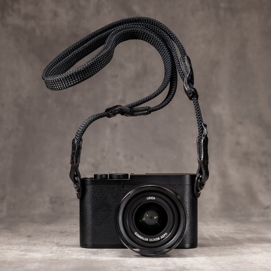 No Slice Steel Core Trailflex Adjustable Camera Strap - Stealth