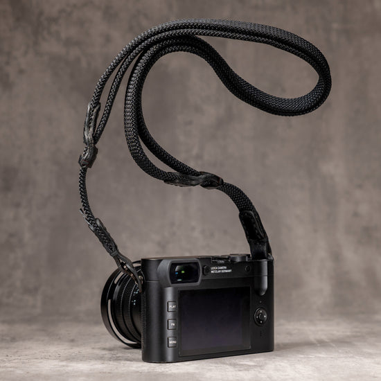 No Slice Steel Core Trailflex Adjustable Camera Strap - Stealth
