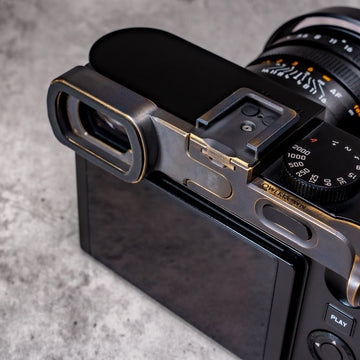 EyeKup For Leica Q2 & Q3 Black Patina (Requires a HotGrip)