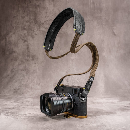 Classic Flat Padded Rope Camera Strap - Safari