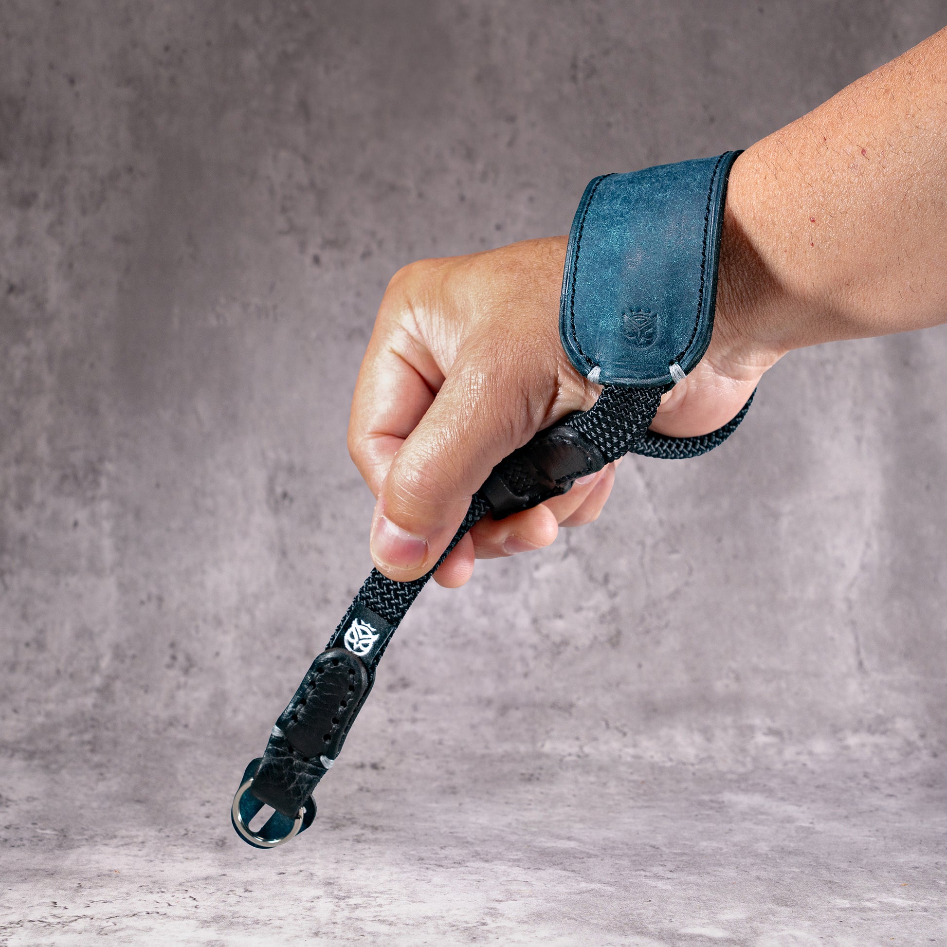 WristFlex Padded Camera Strap - Cobalt Patina