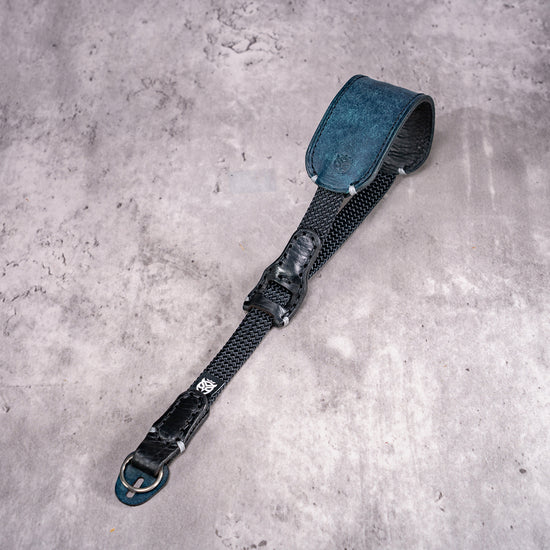 WristFlex Padded Camera Strap - Cobalt Patina