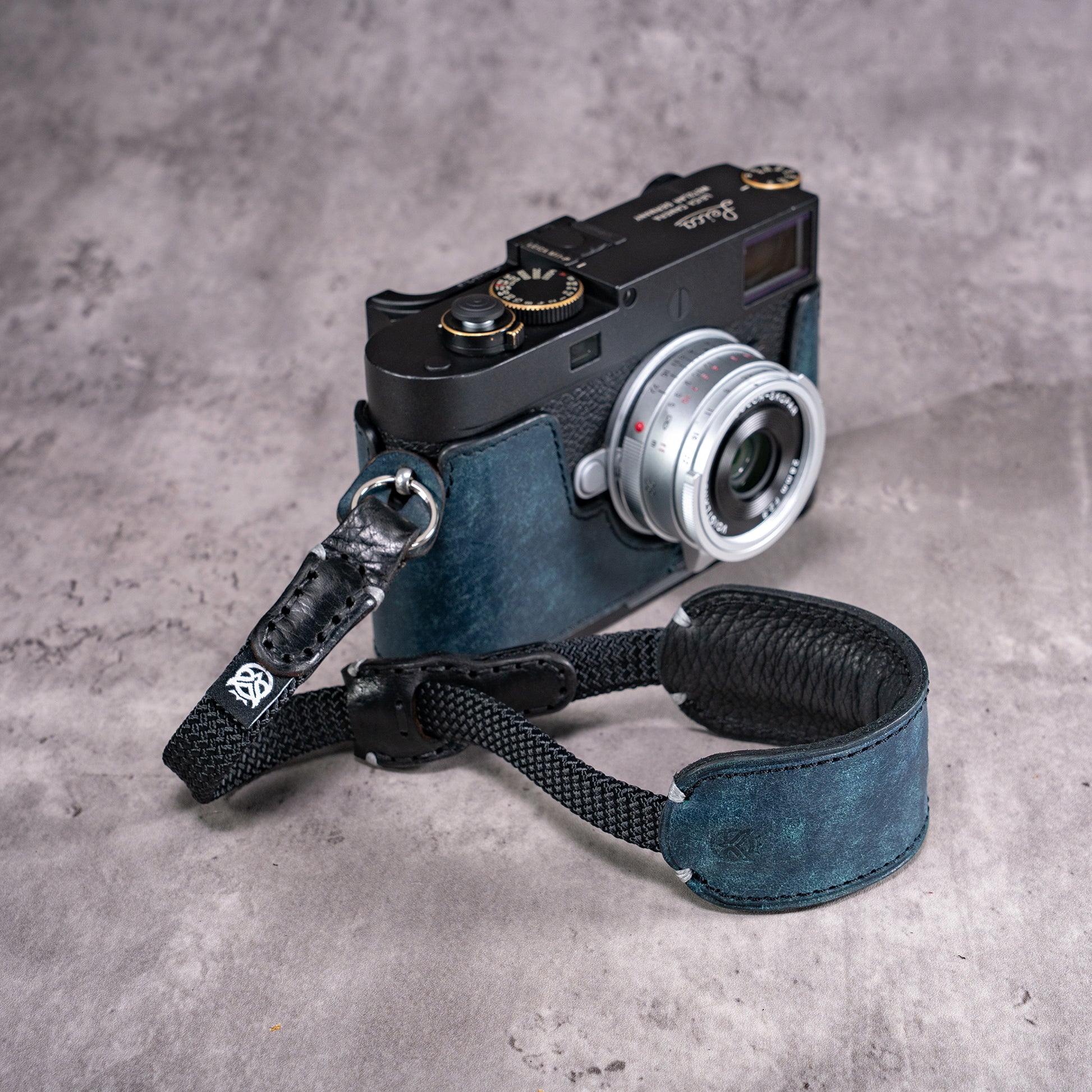 WristFlex Padded Camera Strap - Cobalt Patina