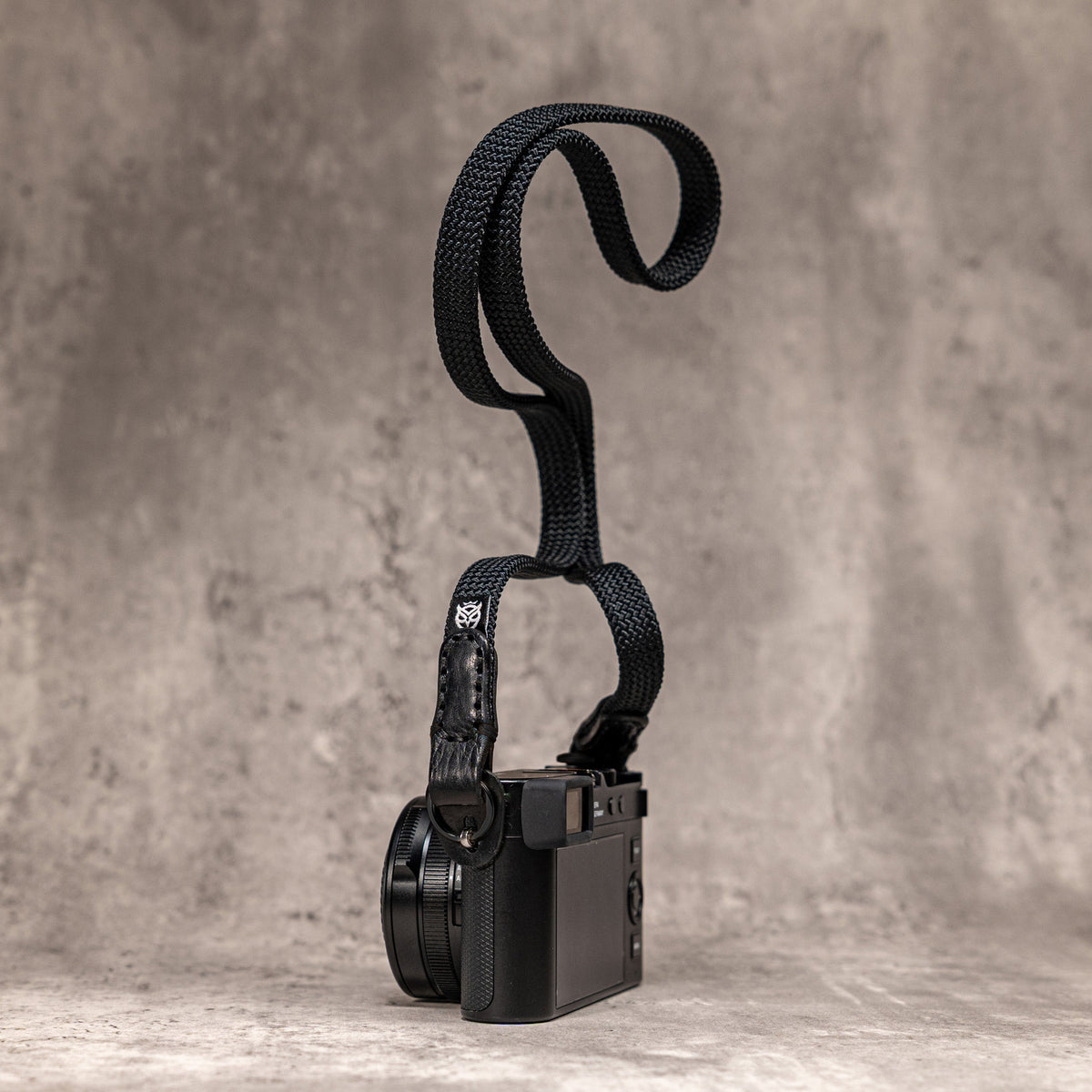 No Slice Steel Core Flat Rope Camera Strap - Stealth