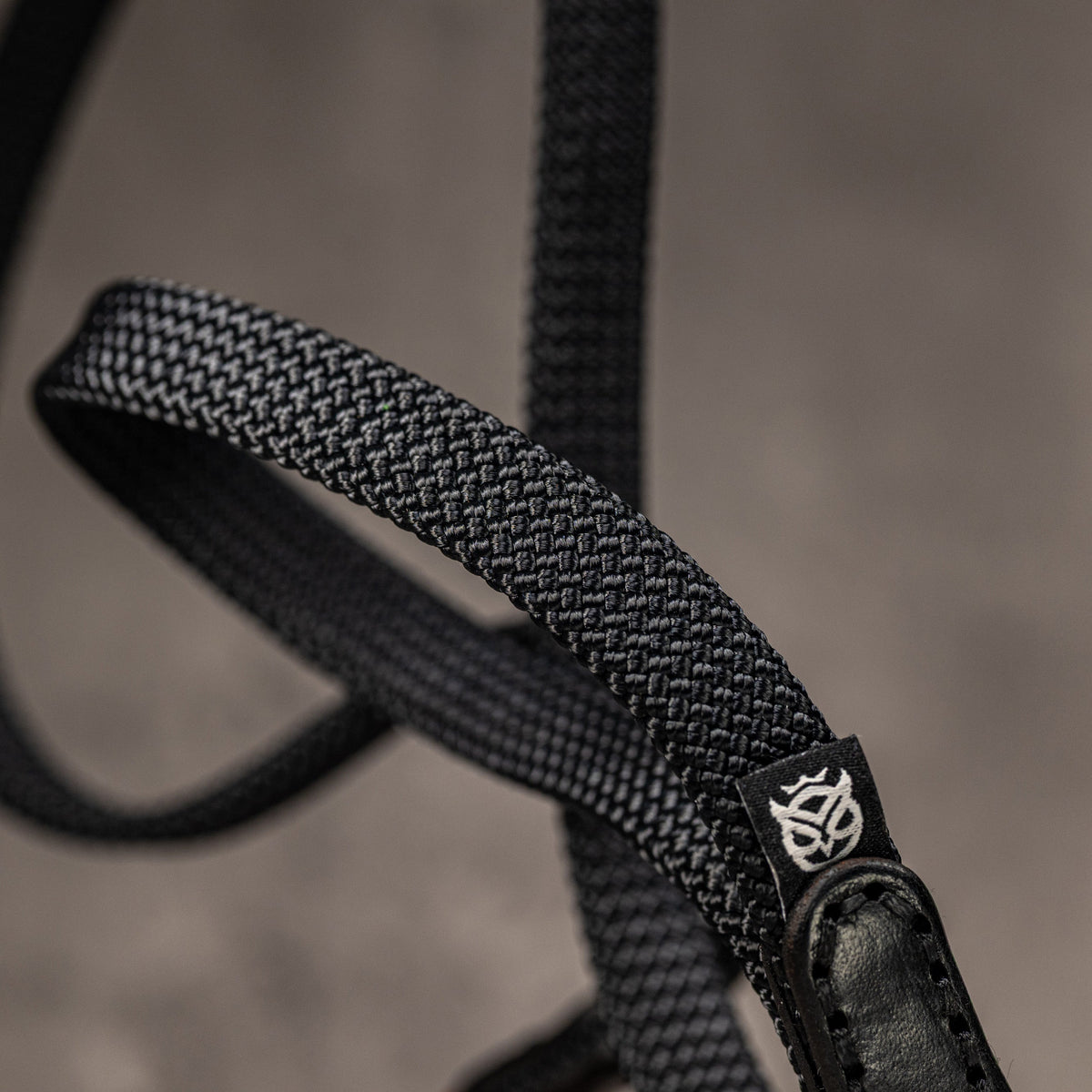 No Slice Steel Core Flat Rope Camera Strap - Stealth