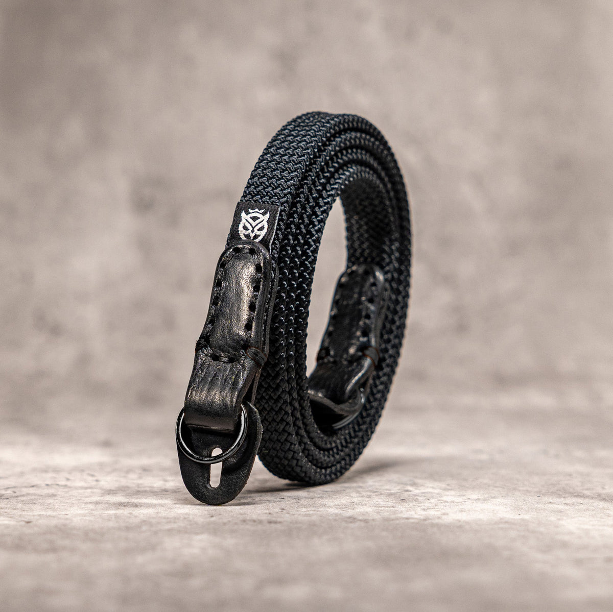 No Slice Steel Core Flat Rope Camera Strap - Stealth