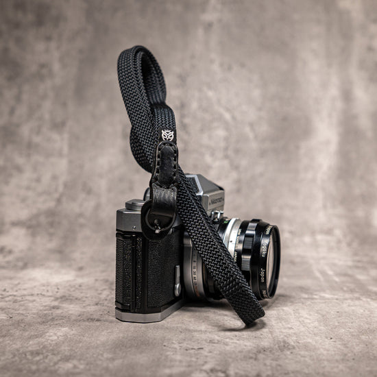 No Slice Steel Core Flat Rope Camera Strap - Stealth