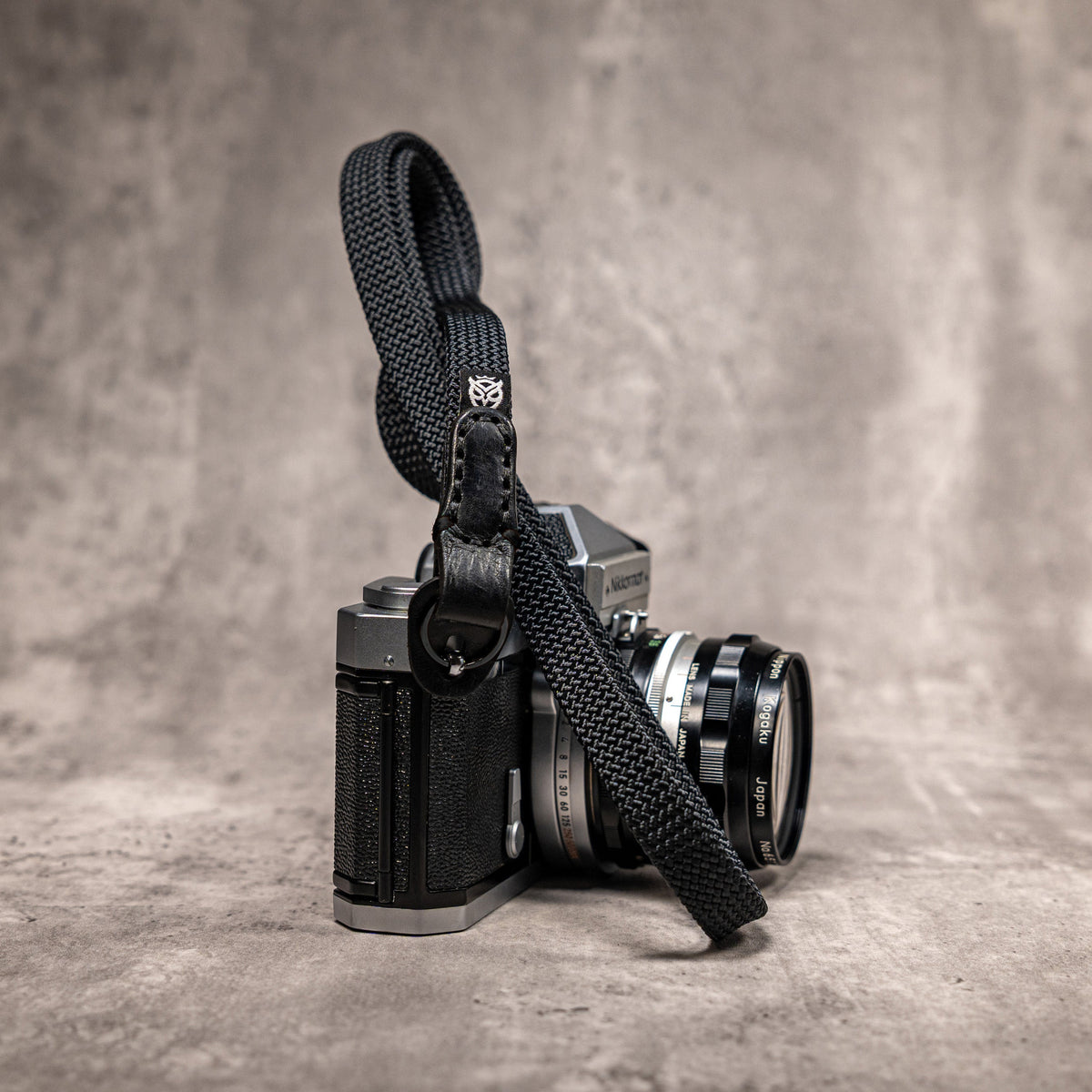 No Slice Steel Core Flat Rope Camera Strap - Stealth