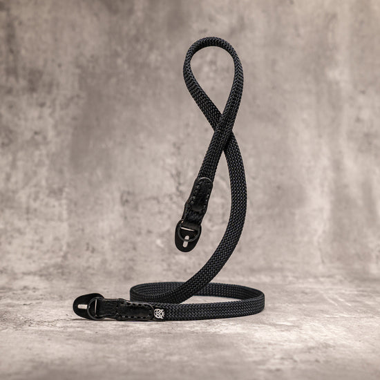 No Slice Steel Core Flat Rope Camera Strap - Stealth