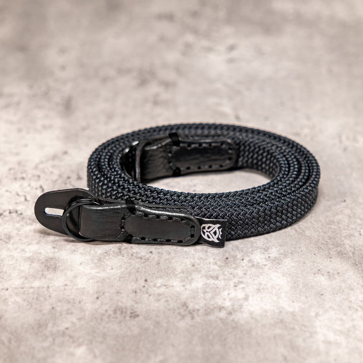 No Slice Steel Core Flat Rope Camera Strap - Stealth