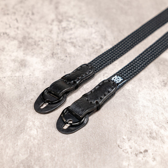 No Slice Steel Core Flat Rope Camera Strap - Stealth