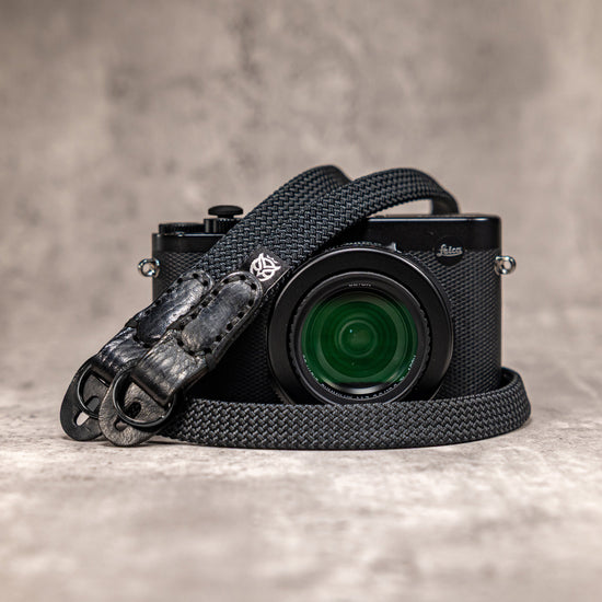 No Slice Steel Core Flat Rope Camera Strap - Stealth