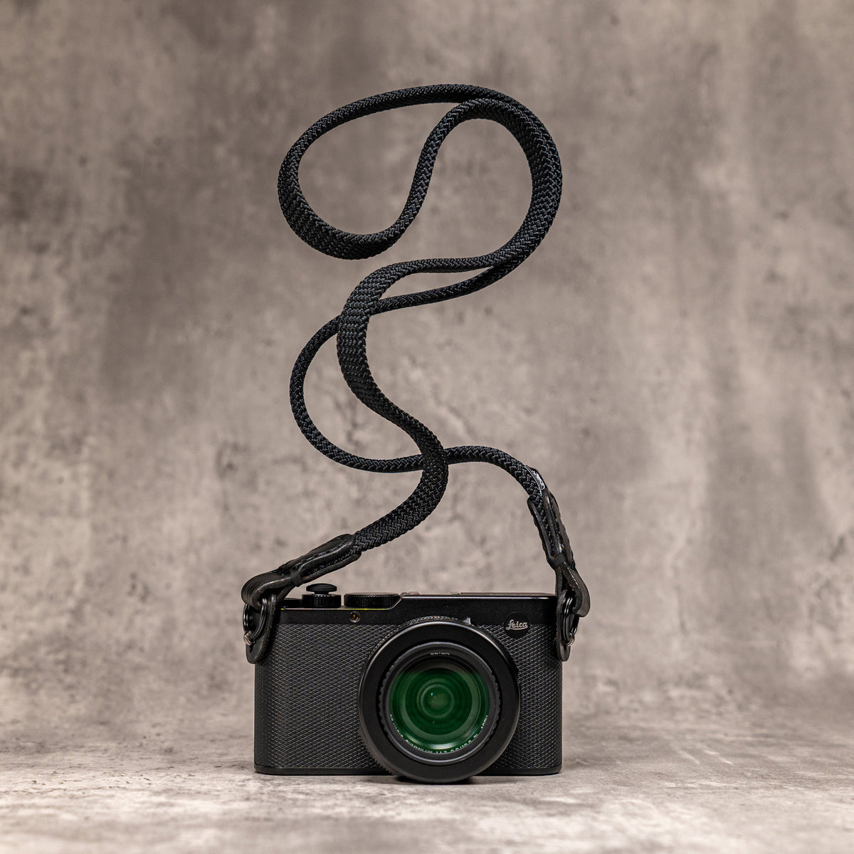 No Slice Steel Core Flat Rope Camera Strap - Stealth
