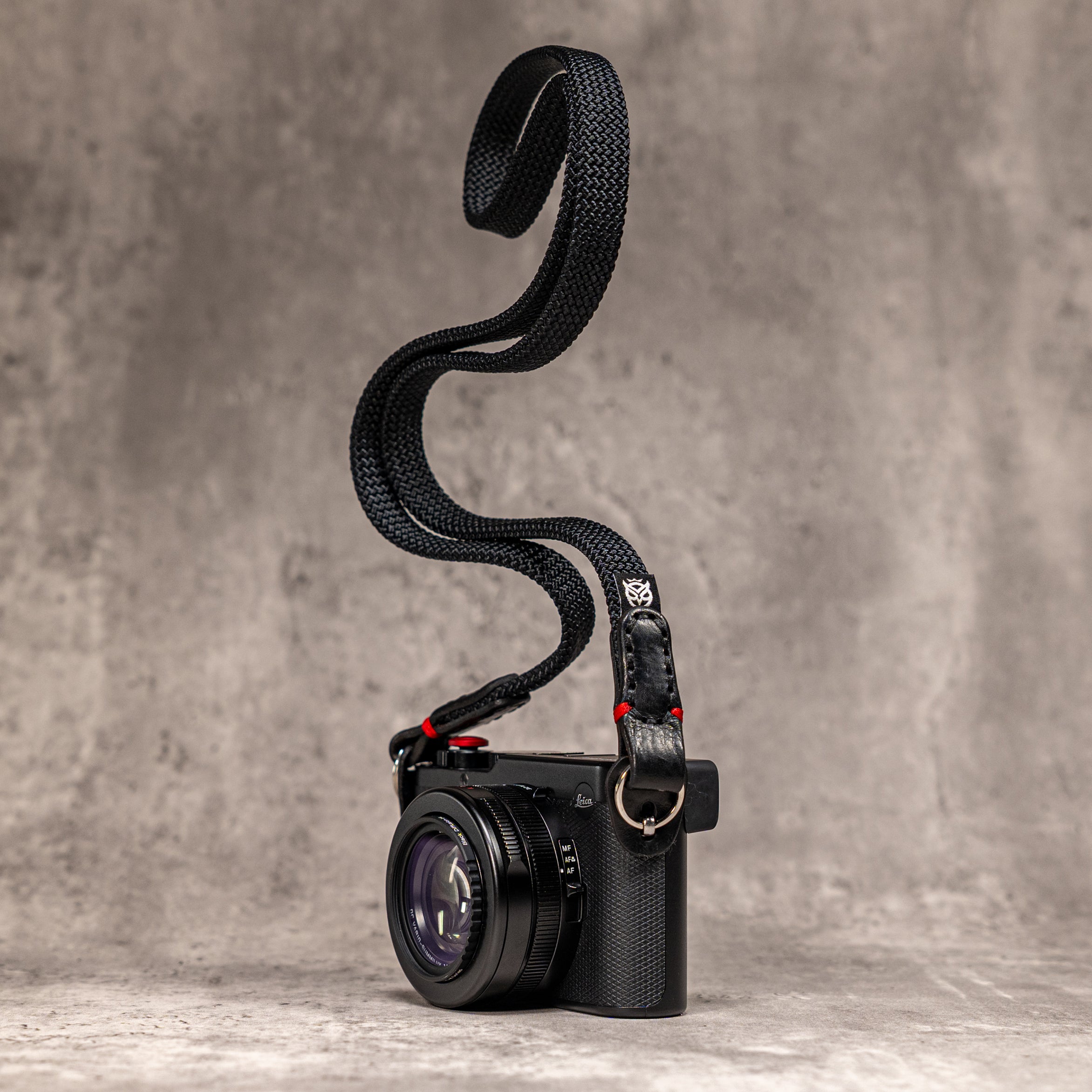 Red Rope Camera Strap Black & Red Flat Rope Camera Strap for Leica – Owlkrown – Owlkrown