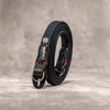 No Slice Steel Core Flat Rope Camera Strap - Black with Red Accent