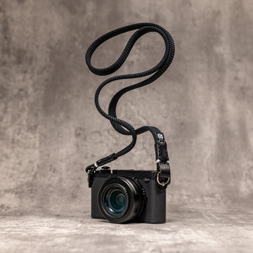 Classic Flat Rope Camera Strap - Monochrome