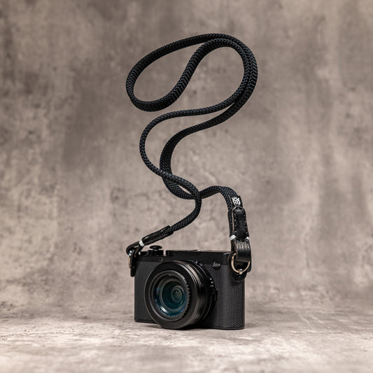Classic Flat Rope Camera Strap - Monochrome