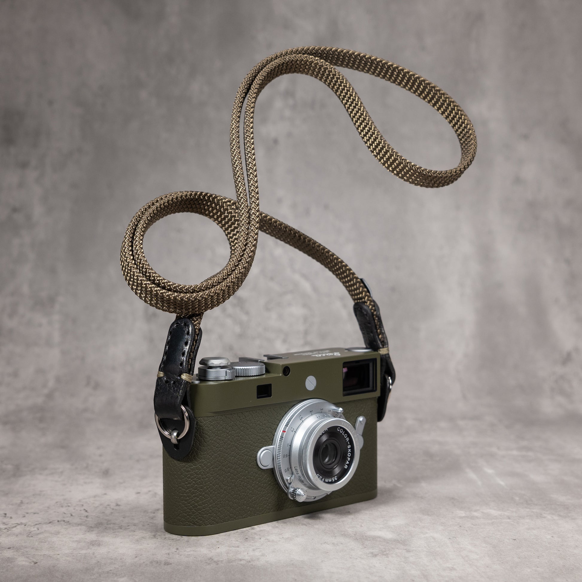 Classic Flat Rope Camera Strap - Safari