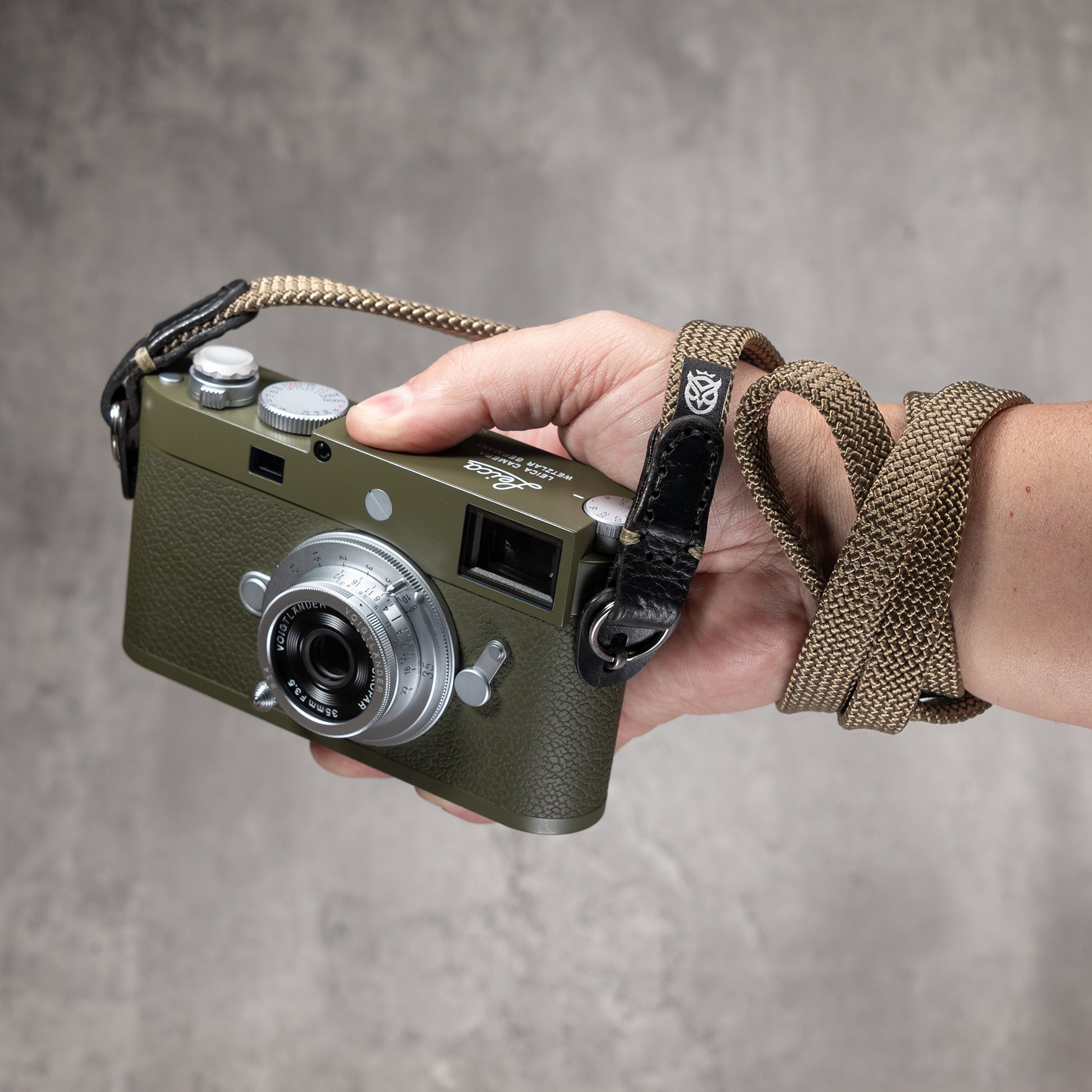 Classic Flat Rope Camera Strap - Safari