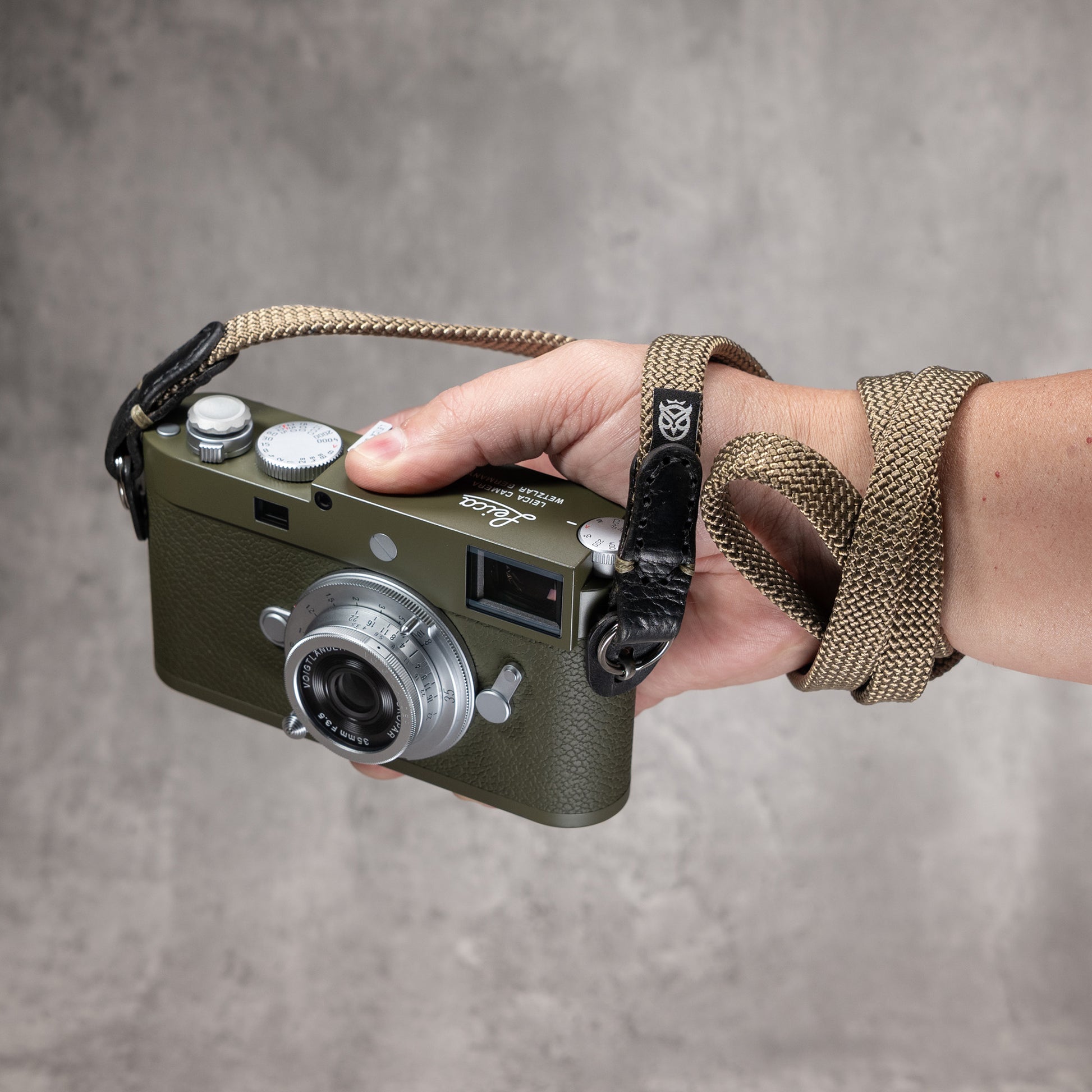 Classic Flat Rope Camera Strap - Safari