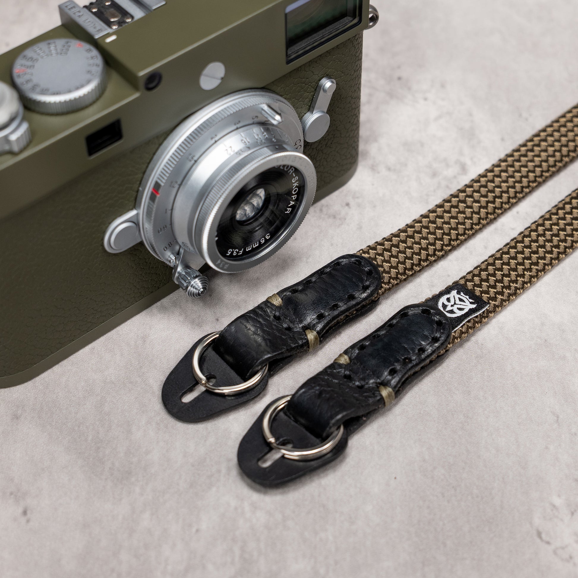 Classic Flat Rope Camera Strap - Safari