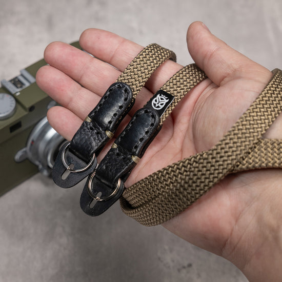 Classic Flat Rope Camera Strap - Safari