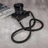 Classic Round Rope Camera Strap - Black with red accent