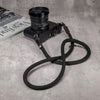 No Slice Steel Core Round Rope Camera Strap - Black with Red Accent