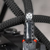 Classic Round Rope Camera Strap - Black with red accent