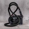 Classic Round Rope Camera Strap - Black with red accent