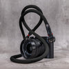 No Slice Steel Core Round Rope Camera Strap - Black with Red Accent