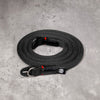 No Slice Steel Core Round Rope Camera Strap - Black with Red Accent