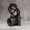 Classic Round Rope Camera Strap - Black with red accent