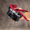 Classic Round Rope Camera Strap - Red