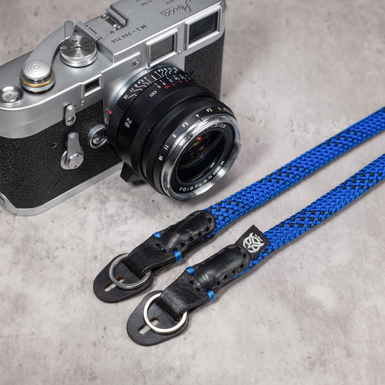 Classic Round Rope Camera Strap - Blue