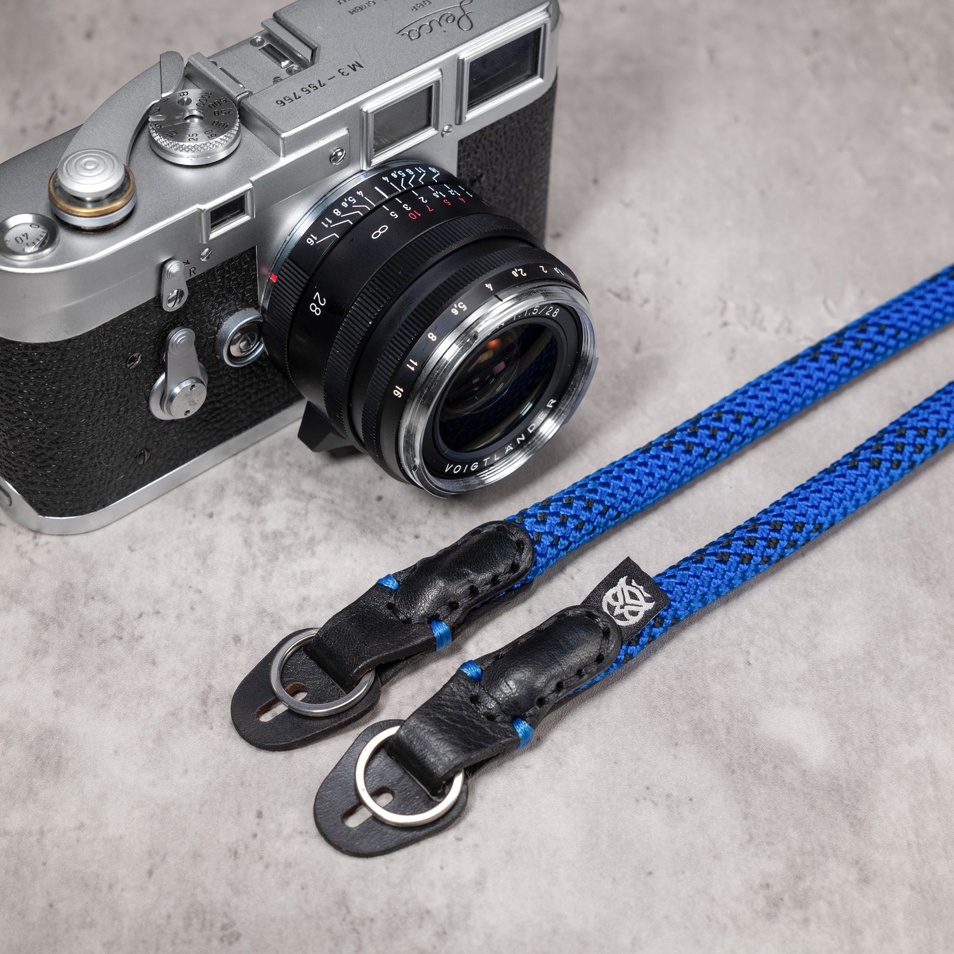 Classic Round Rope Camera Strap - Blue