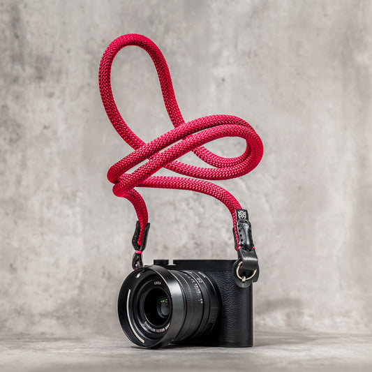 Classic Round Rope Camera Strap - Pixel Pink