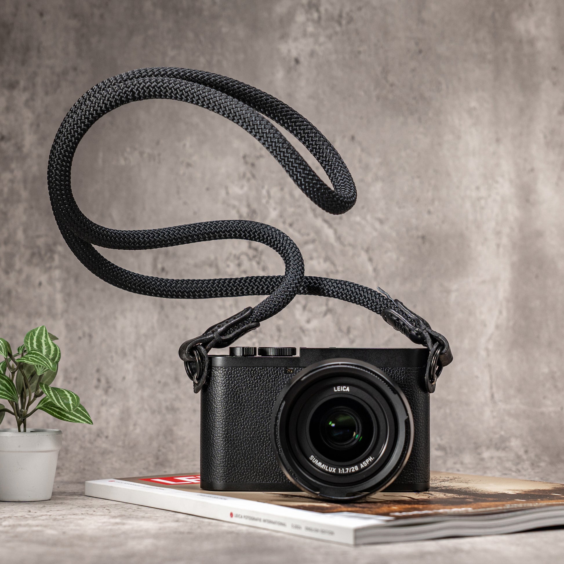 Classic Round Rope Camera Strap -  Stealth