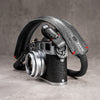 Classic Round Rope Padded Camera Strap - Black with Red Accent