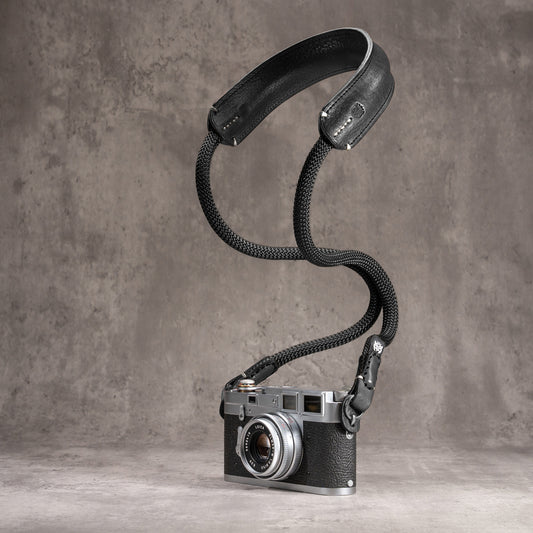 Classic Round Rope Padded Camera Strap - Monochrome