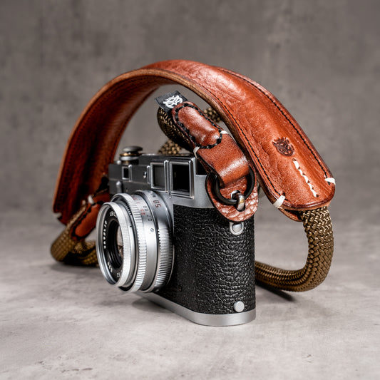 Classic Round Rope Padded Camera Strap - Outback